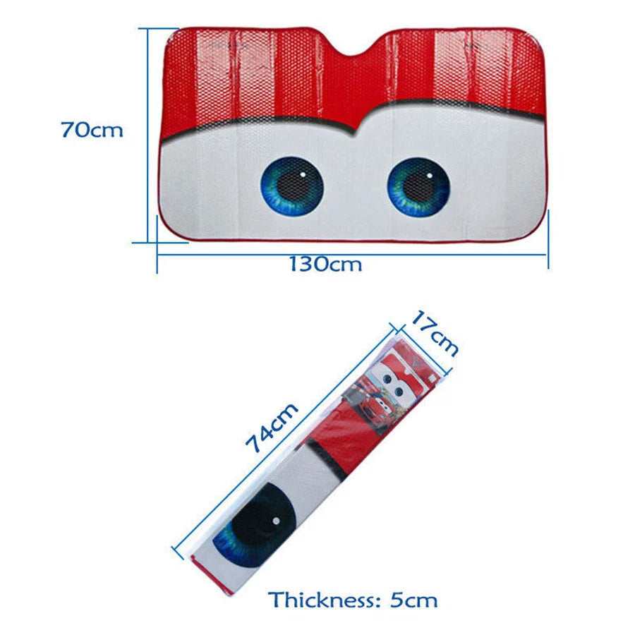 Cartoon Eye Reflective Windshield Sunshade for Front Window - AU Ship