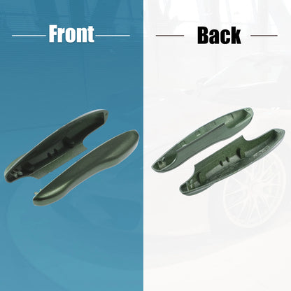 Set of 2 Car Remote Key Side Cover Cases for Porsche Taycan 911 (2020–2021) Green