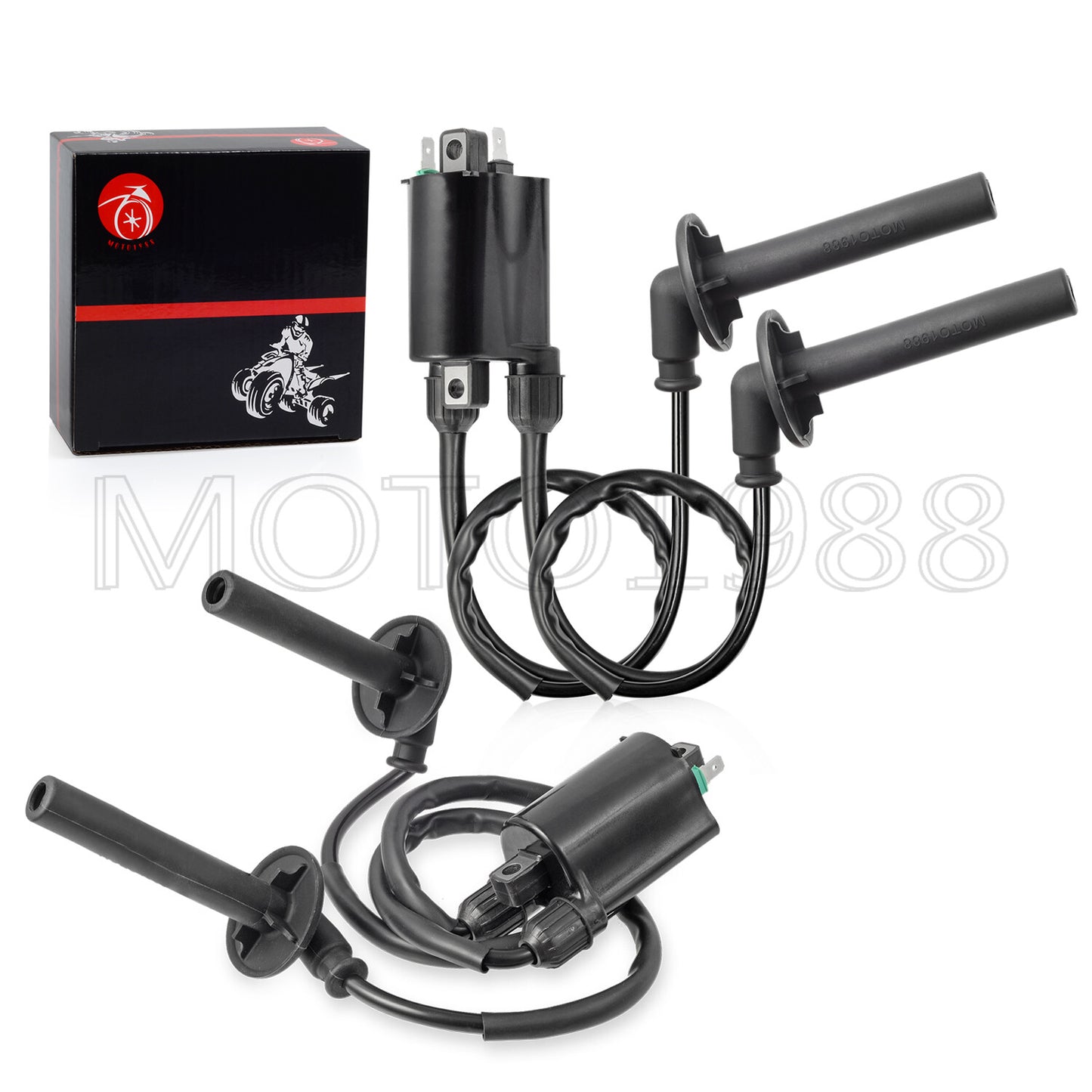 2X Ignition Coil with Spark Plug Cap for Honda Magna 750 (1994–2003)