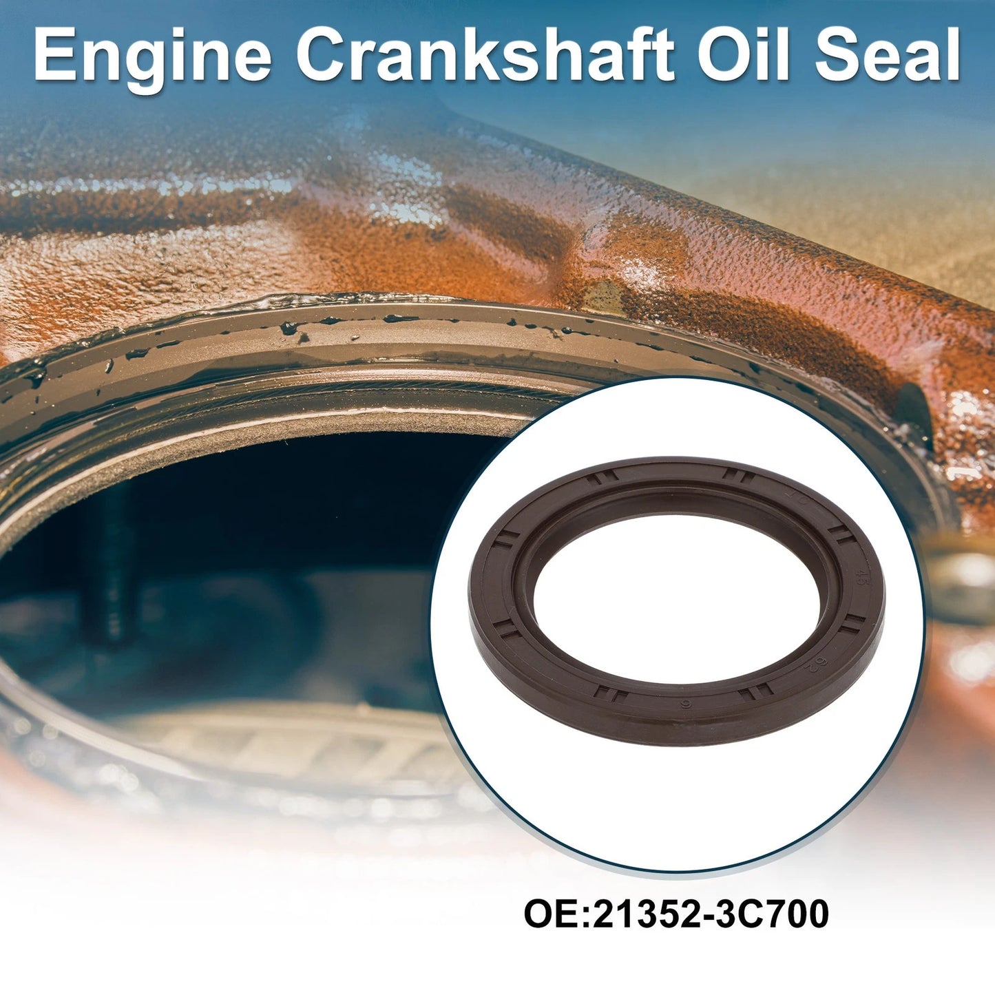 1 Pc Front Crankshaft Oil Seal for Kia Amanti Sorento (2004–2009) No. 21352-3C700