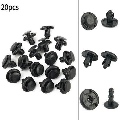 20 x Plastic Car Door Trim Clip Bumper Rivets Screws Panel Push Fastener Kit