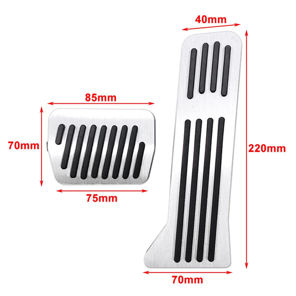 Stainless Steel Brake Gas Pedal Covers for Mazda 2 3 6 CX-3 CX-4 CX-5 (2003-2023)
