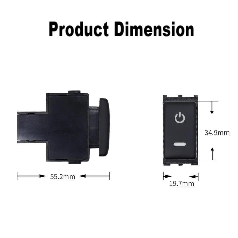 LED Dashboard Control Switch Button for Nissan 370Z/Sentra (2008–2021)