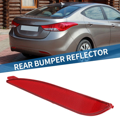 Rear Left Bumper Reflector for Hyundai Elantra (2011–2013) No. 924053X000 Red
