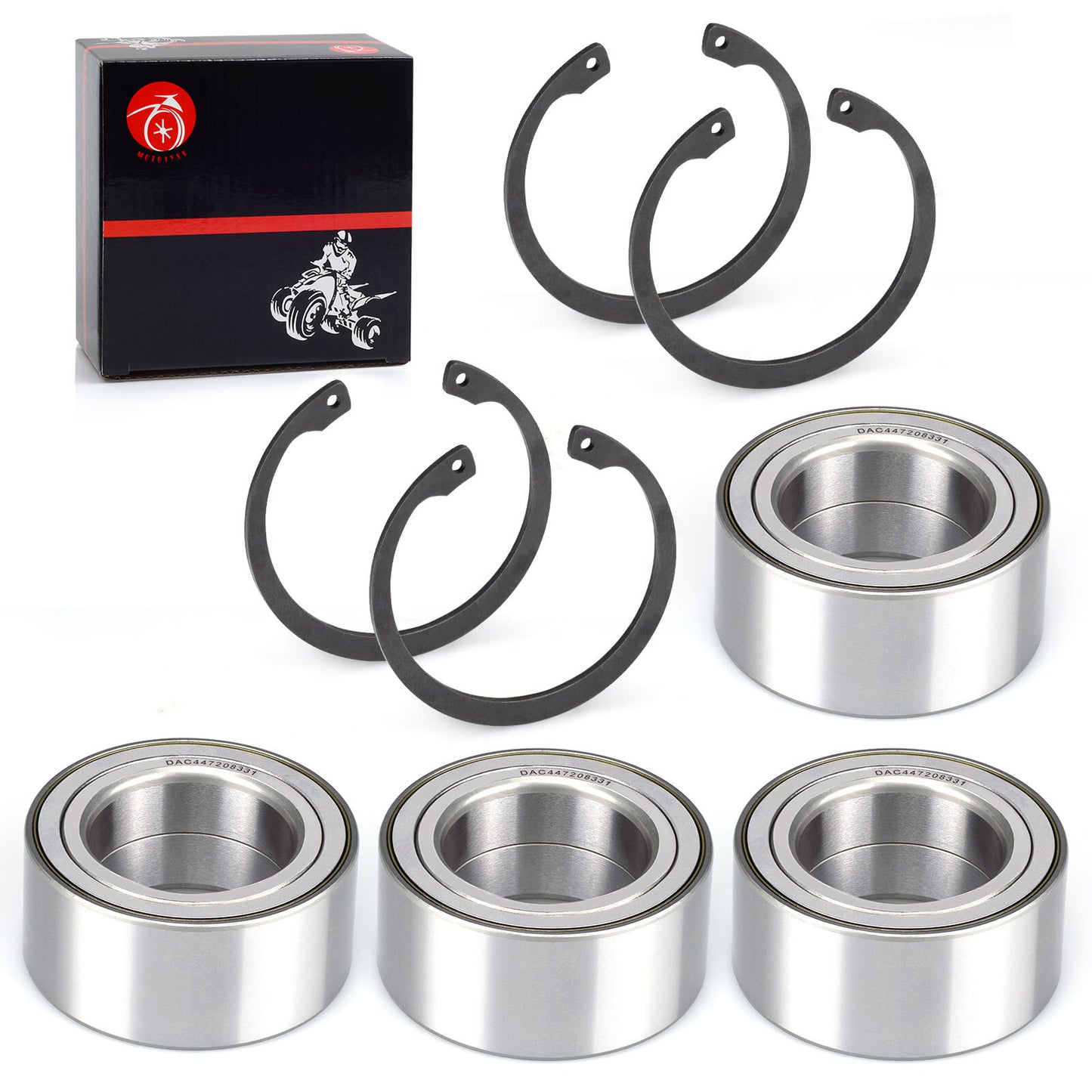 Set of 4 Wheel Bearings for Arctic Cat Prowler 500 550 650 700 1000