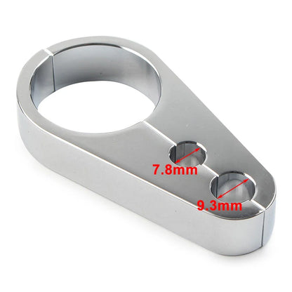 Chrome Brake Clutch Cable Wire Clamp Clip for Harley 1-1/4" Handlebar