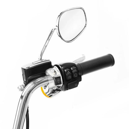 Handlebar Fog Headlight Horn Switch Button for Harley Touring Softail Chrome