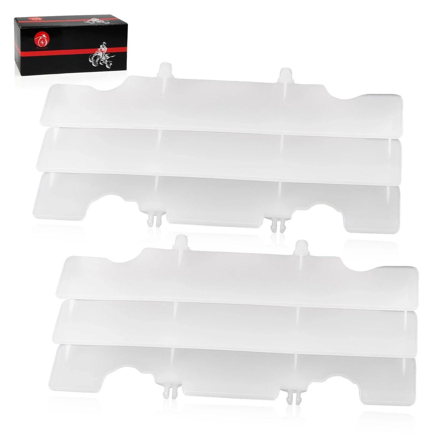 2 x Radiator Louver Guard White for Honda CR125R (1992–1997)