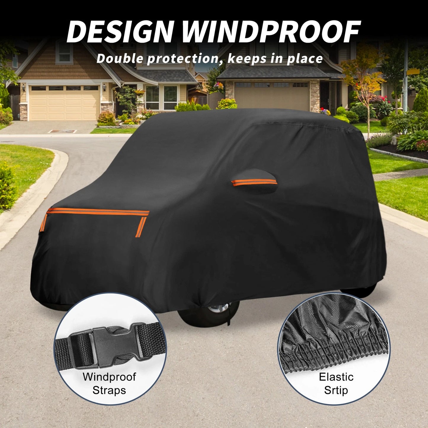 Waterproof Car Cover for Nissan Dayz (2014–2023) - Aluminum Film, Zipper