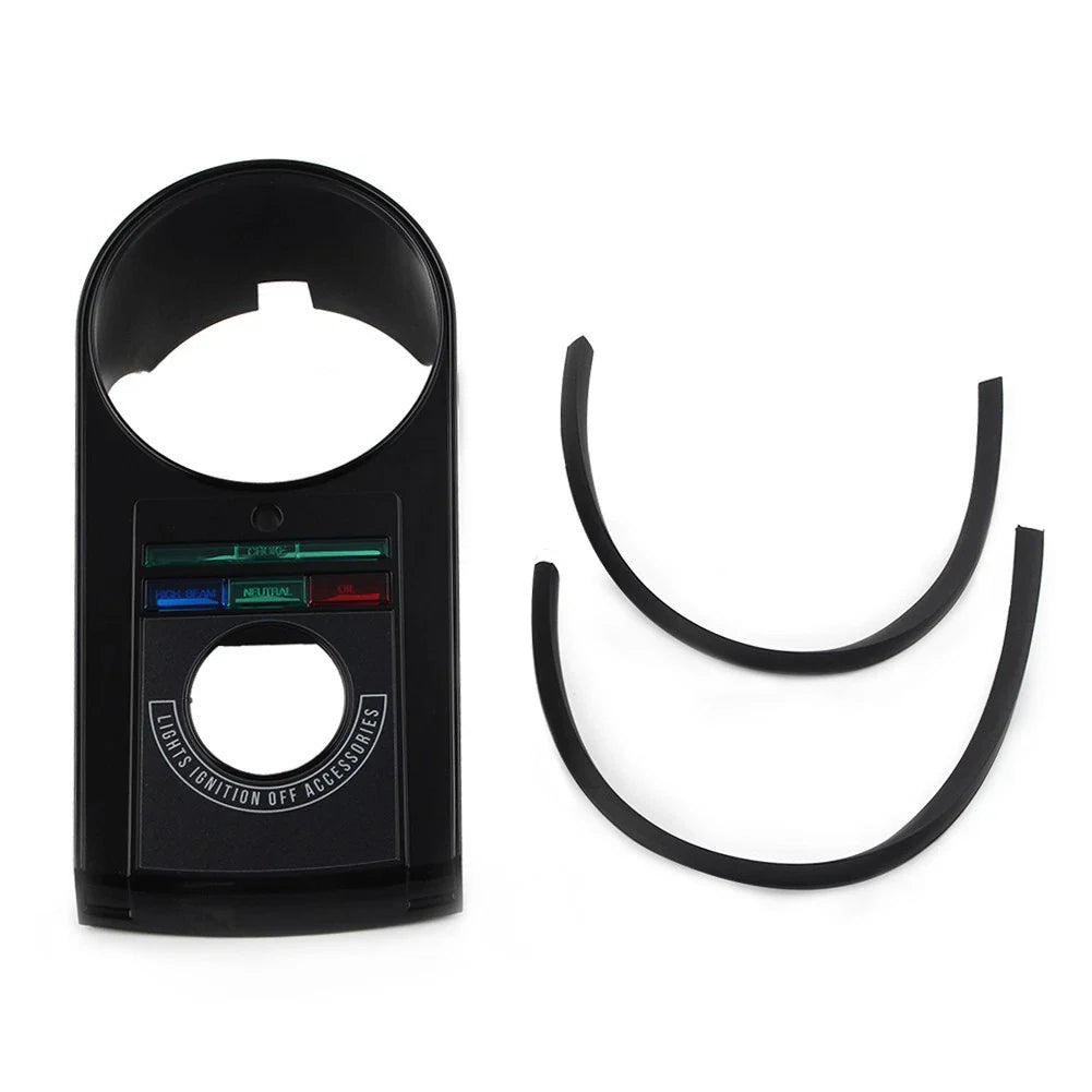 Speedometer Dash Panel Cover for Harley Softail (1971-1990) Black