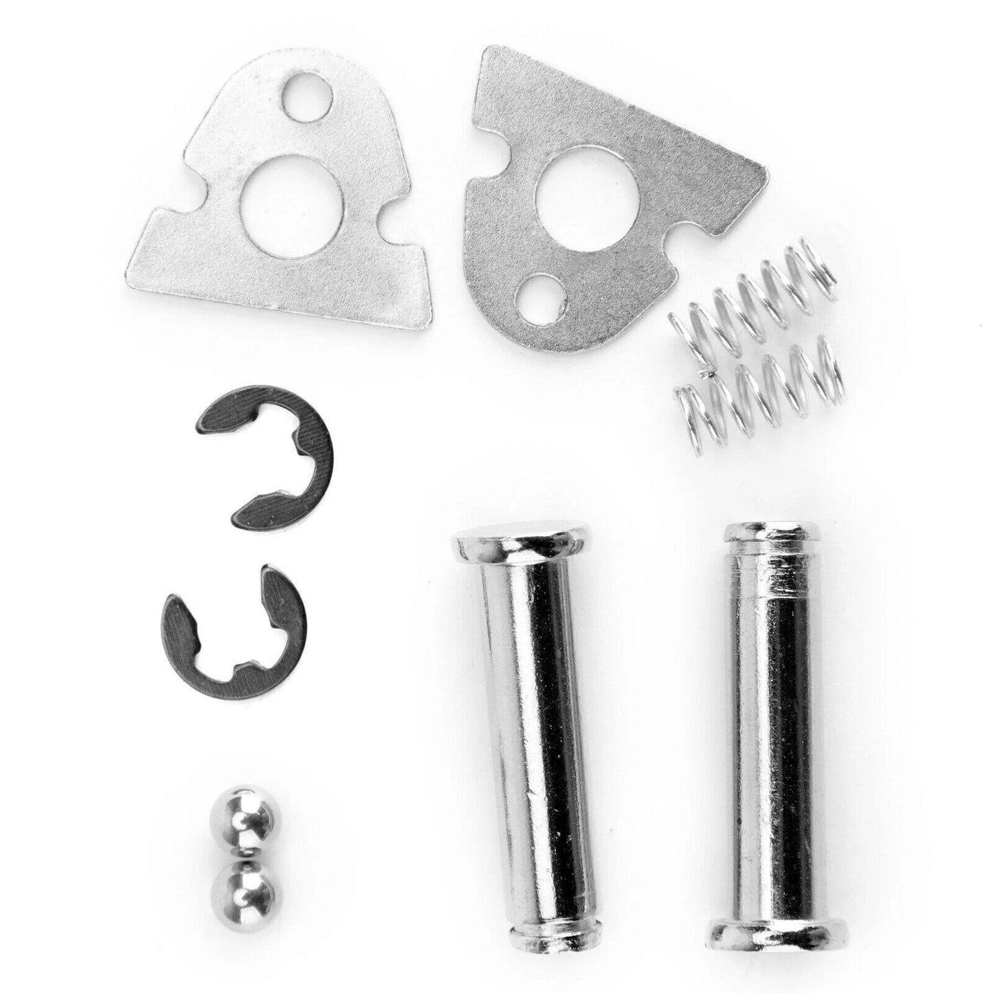 Set of 2 Rear Footrest Wedge Pads for Suzuki 600 750 1000 (2006–2014) Silver