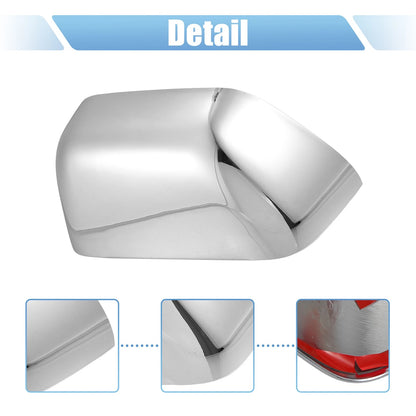1 Pair Chrome Plated Top Half Mirror Cover for Ford F-250 F-350 F-450 F-550 (2000–2023)