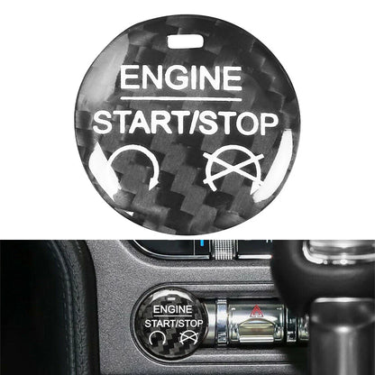 Car Engine Start Stop Button Cover Trim for Ford Mustang (2015-2022)