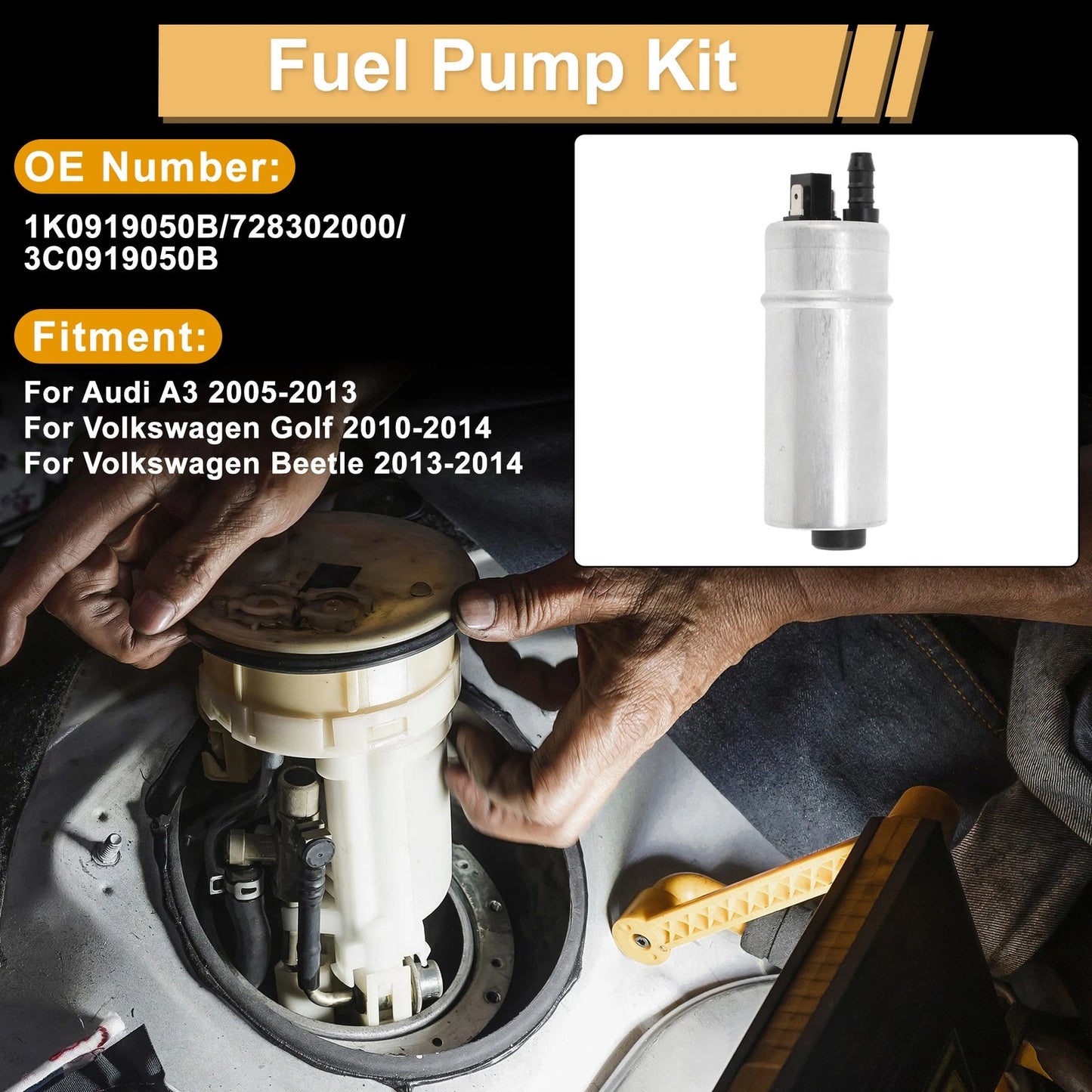 Fuel Pump Set for Audi A3 (2005–2013) Replaces 1K0919050B