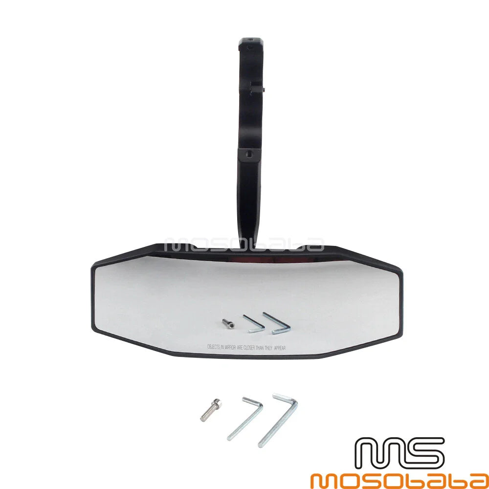 Rearview Center Mirror w/ 1.75" Clamp for Polaris RZR S 800 900 (2008-2019)