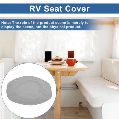 Set of 1 Non-Slip RV Dinette Seat Cushion Cover for Camper (Light Gray)