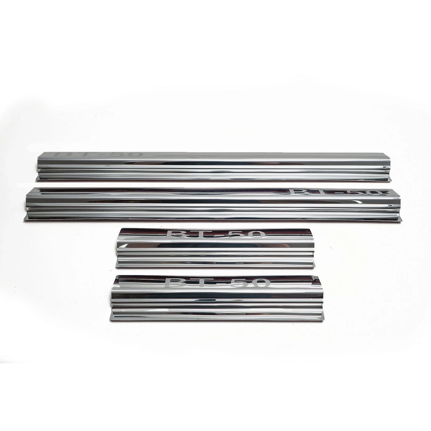 Stainless Chrome Door Sill Scuff Plates for Mazda BT-50 (2021-2025)