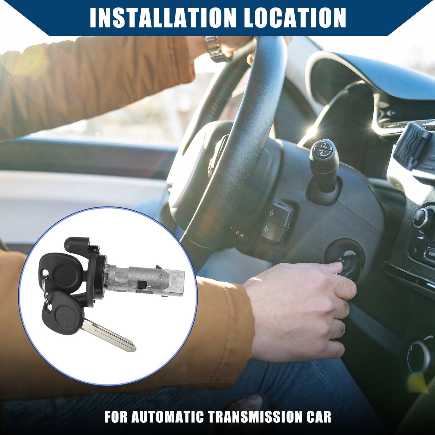 Ignition Switch Door Lock Cylinder Uncoded for Chevy GMC (No.704600/15298924)