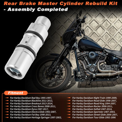 Rear Brake Master Cylinder Rebuild Kit for Harley Davidson (1987–1987) 42382-87/DS195059