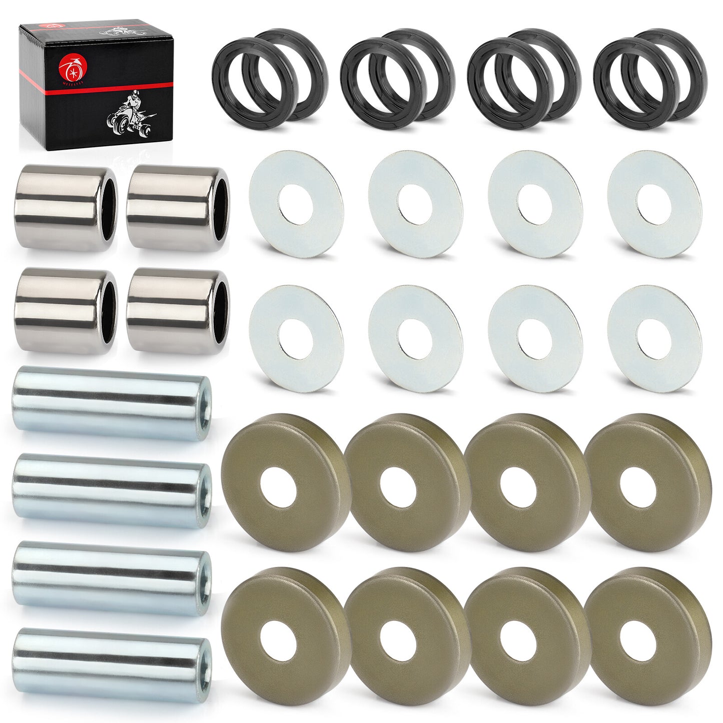 A-Arm Front Lower Bearing Bushing Seal Kit for Kawasaki KFX400 (2003–2006)