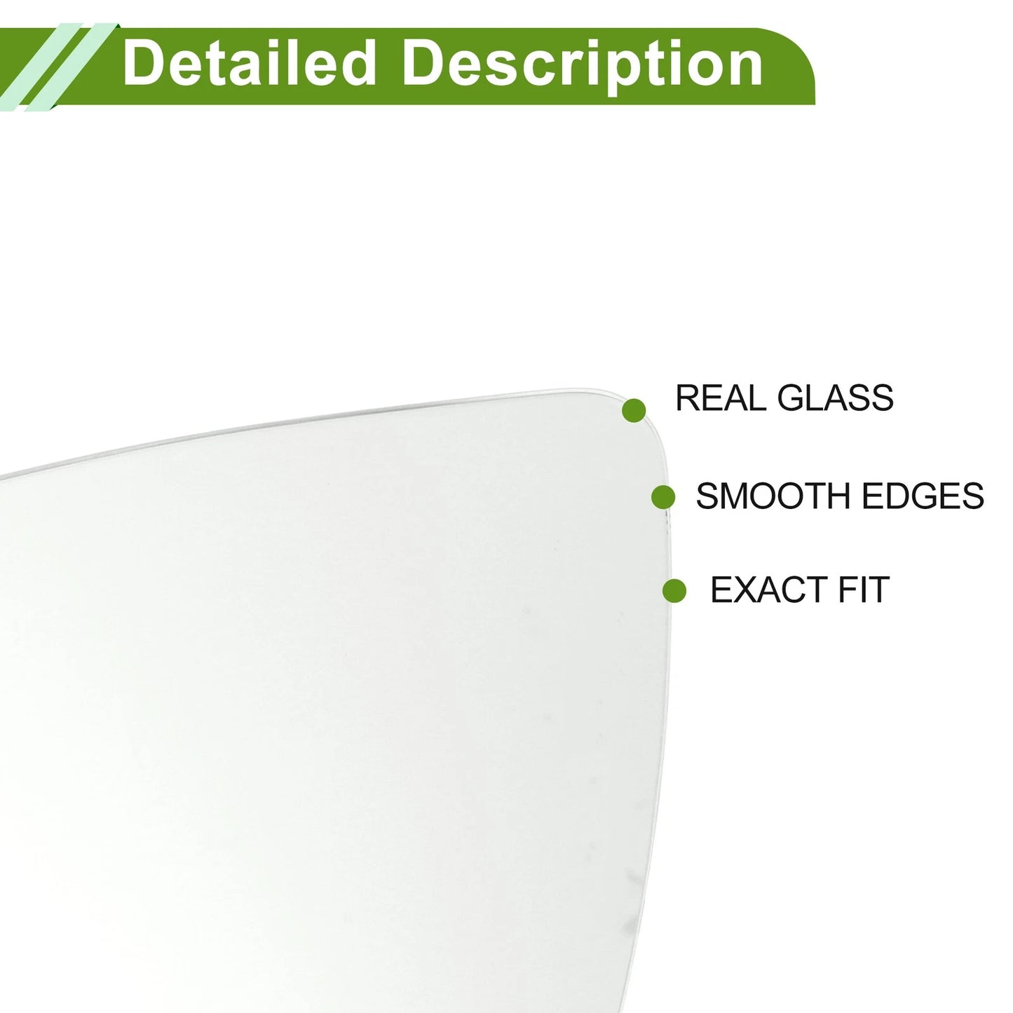 Left Heating Mirror Glass for Kia Optima (2016–2019) No. 87611D4000