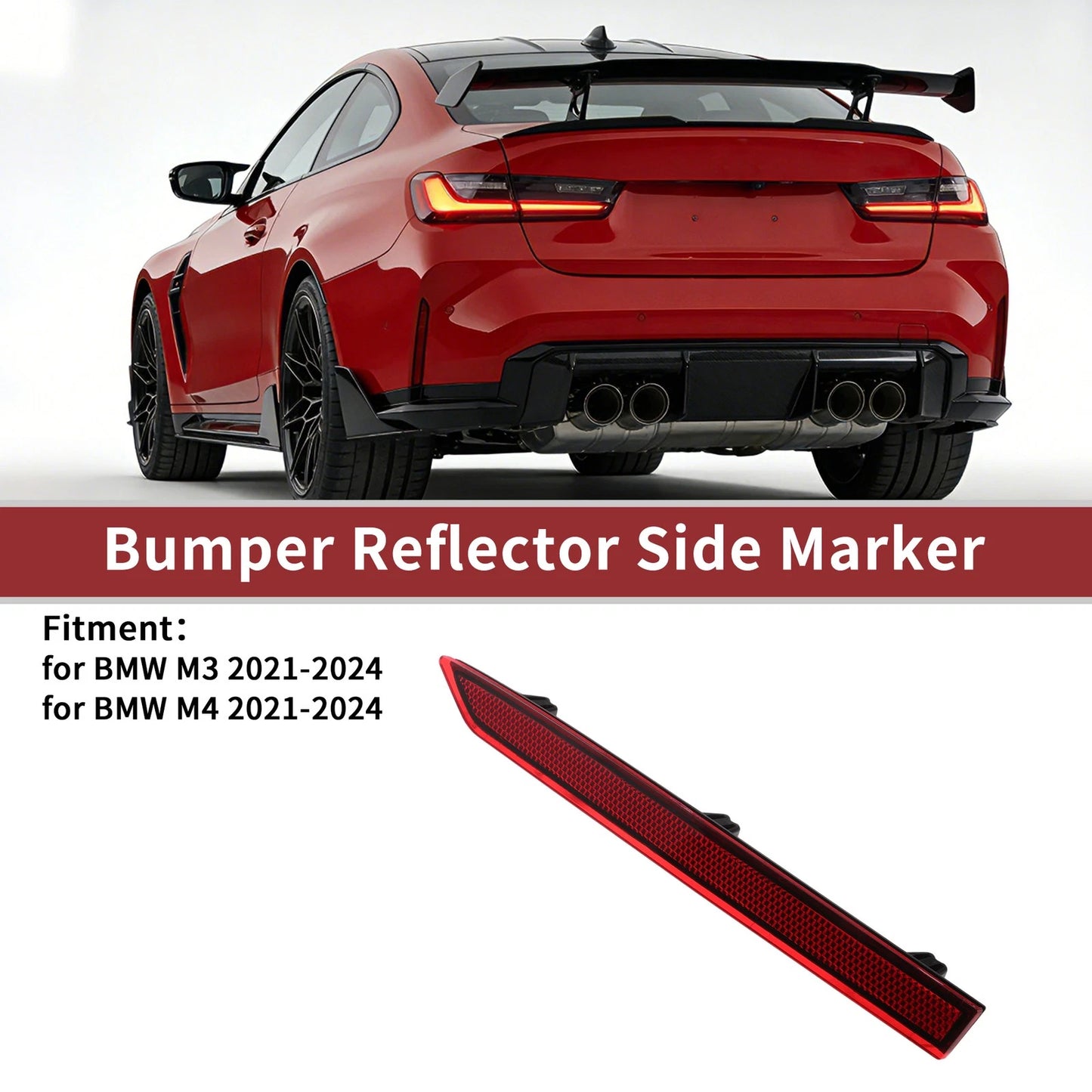 Rear Right Bumper Reflector No. 63148081816 for BMW M3 (2021–2024)