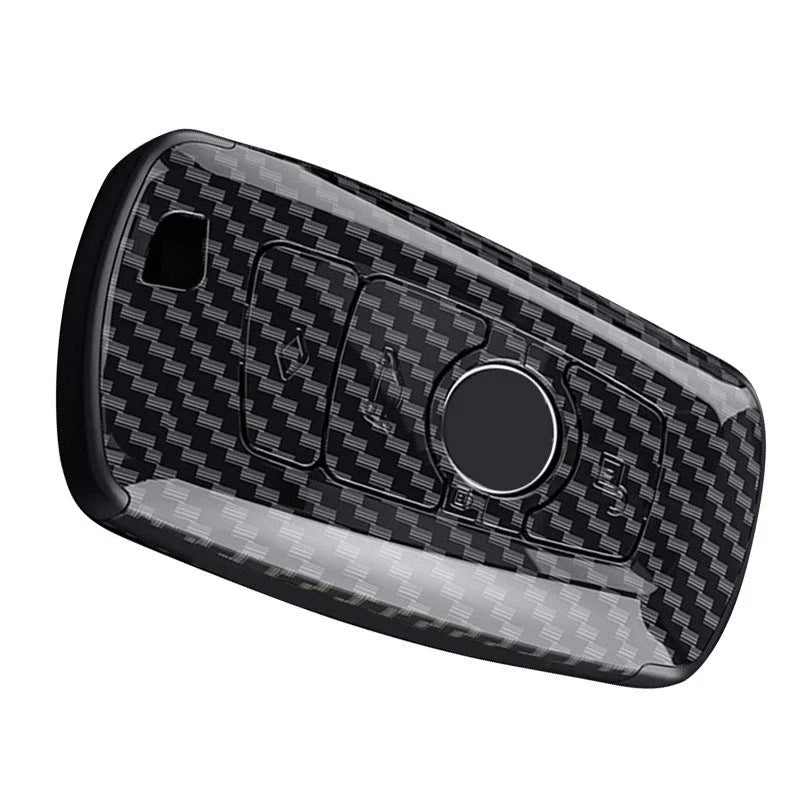 Carbon Fiber Style Remote Key Shell Cover for BMW 1 2 3 4 5 6 7 (2000-2023)