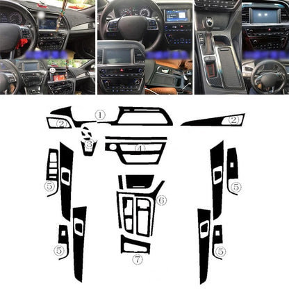 Carbon Fiber Console Stickers for Hyundai Sonata