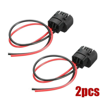 2 x Durable Wire Pigtail Female Connector Plugs for H16 Fog Light