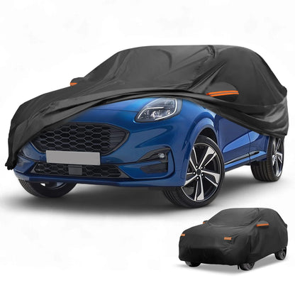 Car Cover Waterproof All Weather for Ford Puma (2019–2023) Black Aluminum Film