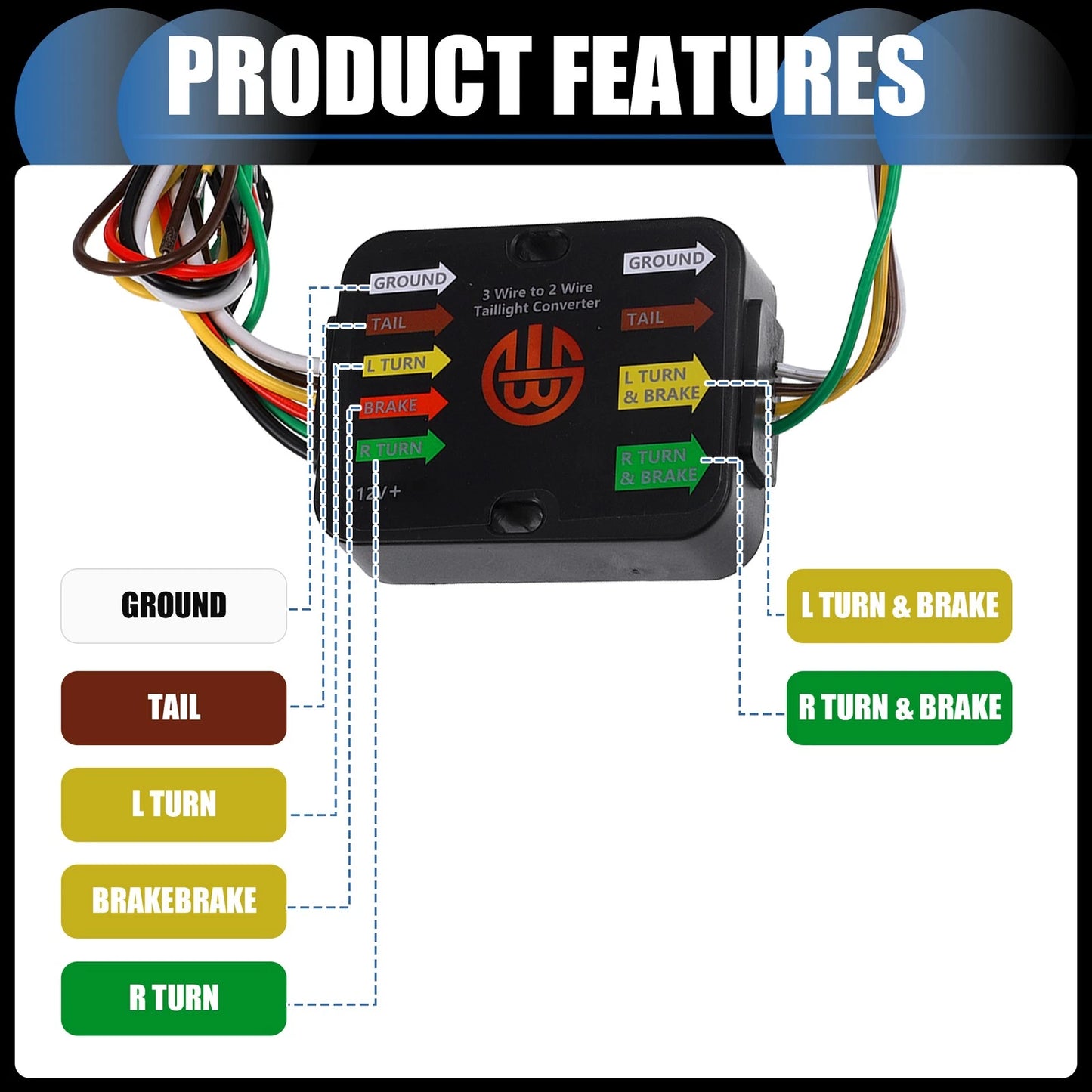 Set of 4-Pin Trailer Wiring Harness Kit for Acura MDX (2014–2020)