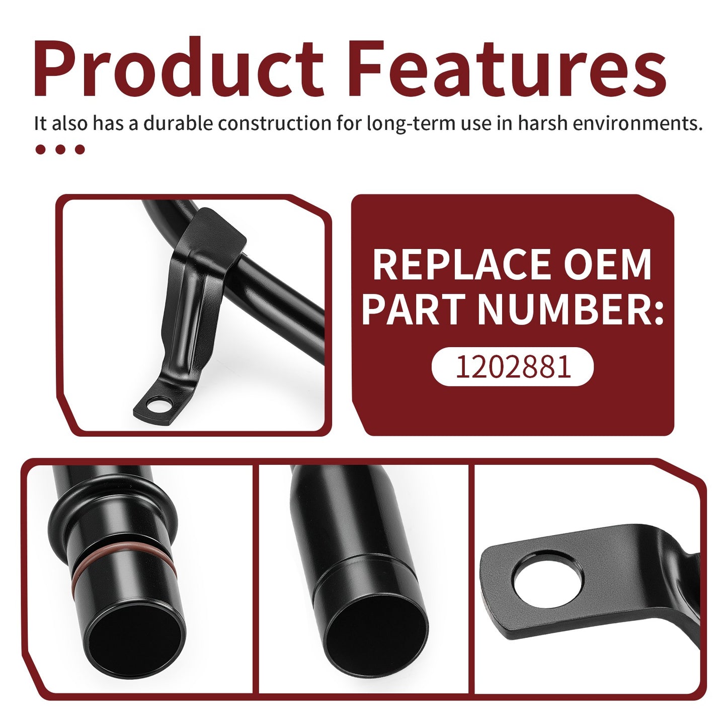 Oil Fill Tube for Polaris Ranger XP 800 (2011–2012) / Crew 800 (2011–2014)