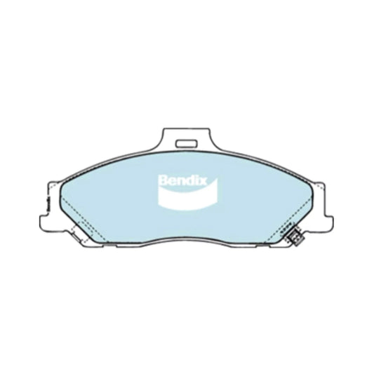 Set of 4 Bendix HD Front Disc Brake Pads for Ford Ranger (2006–2009)
