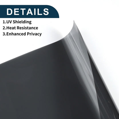 Car Window Tint Film 25ft x 30in Light Black VLT 38% IRR 32% UVR