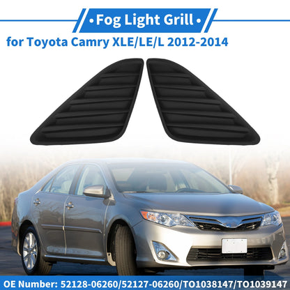 Set of 2 Fog Light Grilles No. 52128-06260 for Toyota Camry
