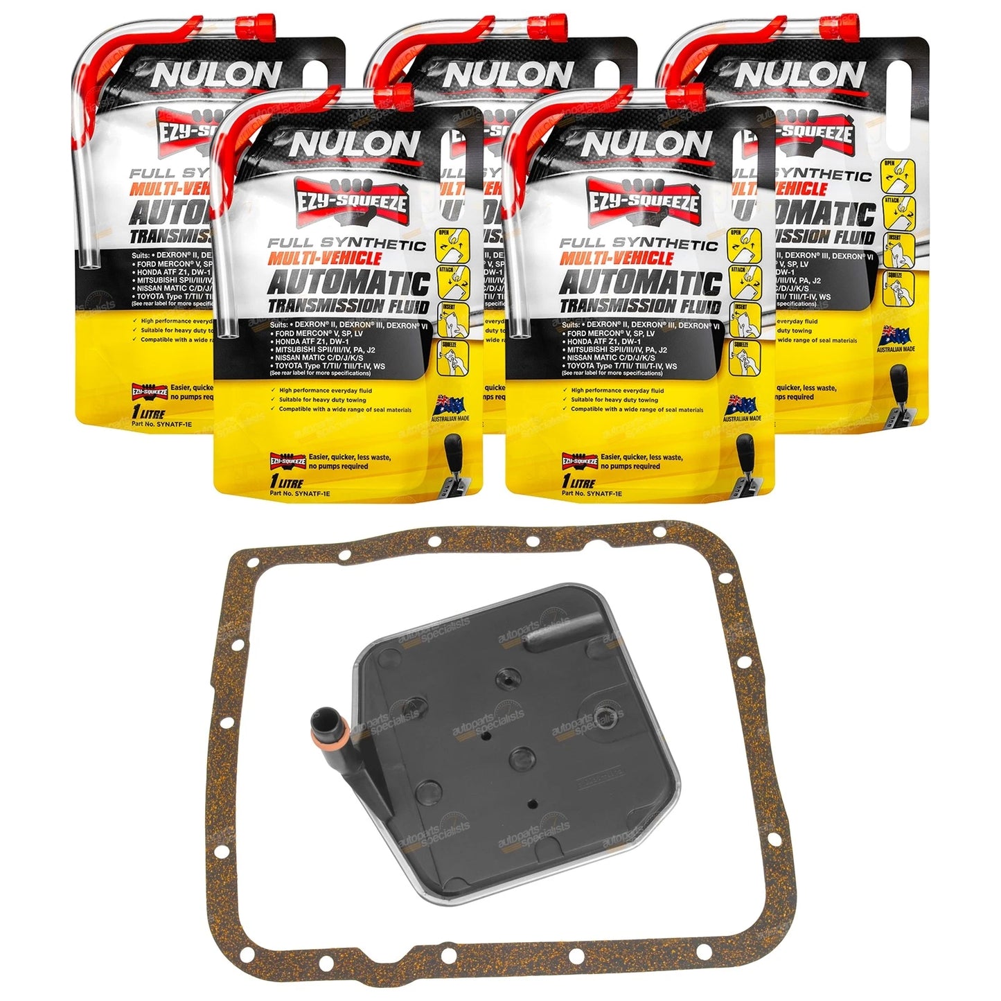 Transmission Filter Kit + Fluid for Holden Commodore VN VP (1988–1993)
