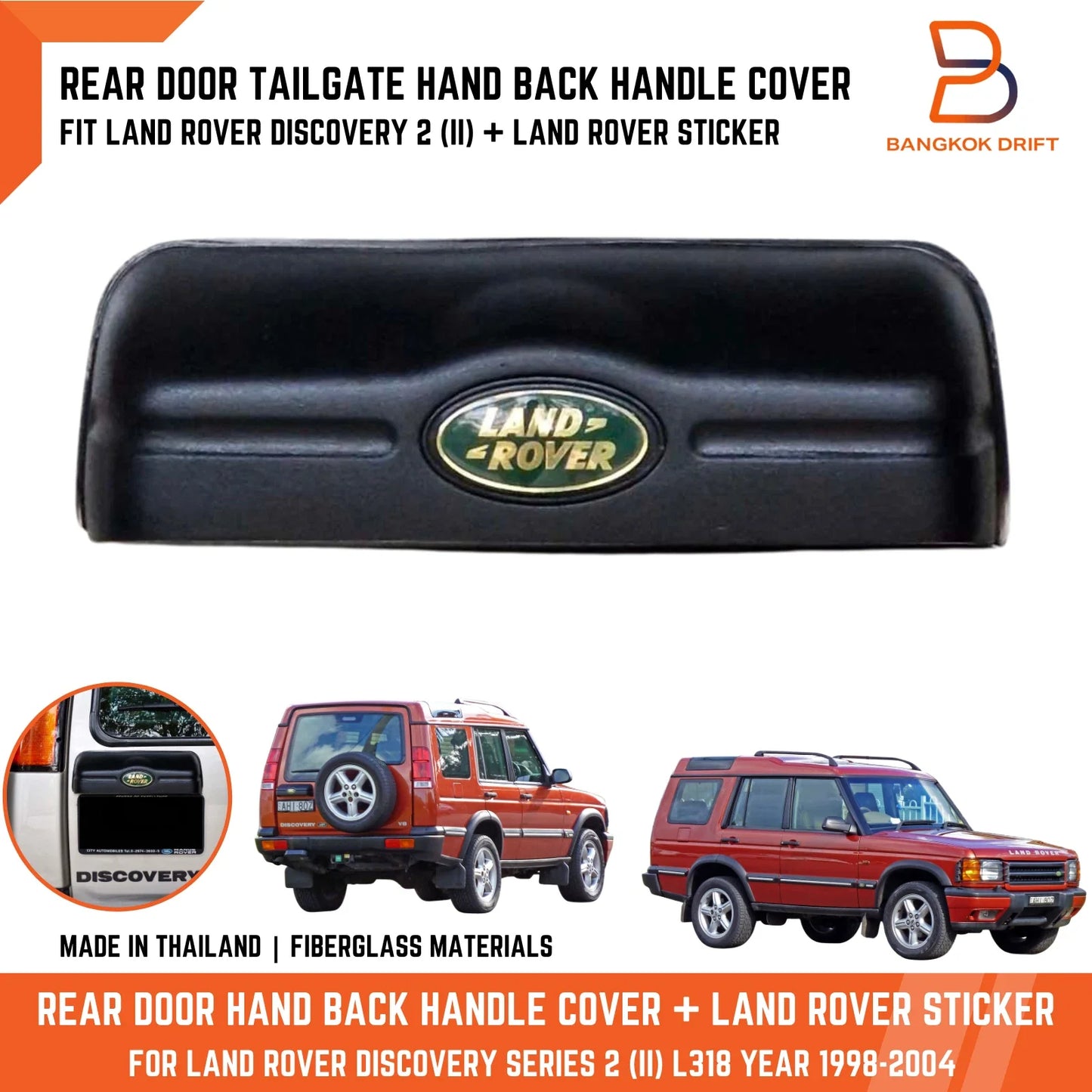 Rear Door Tailgate Handle Cover for Land Rover Discovery II (1998-2004)