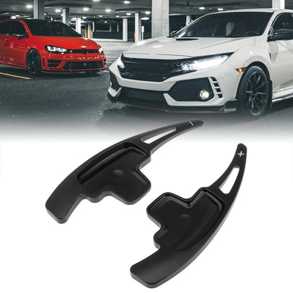 Black Steering Wheel Shift Paddle Shifter Extensions for Mercedes-Benz C350
