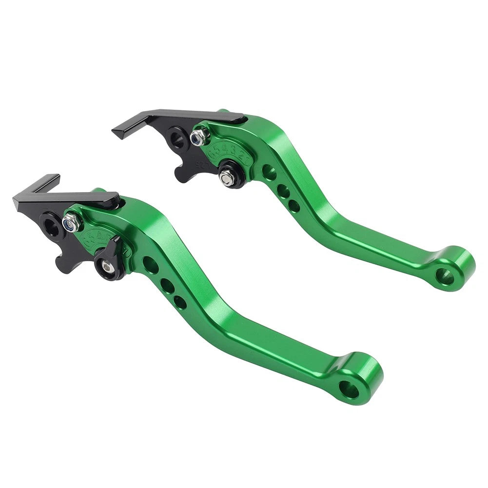 CNC Adjustable Short Brake Clutch Levers for Kawasaki ZX6R ZX10R (2006–2016)