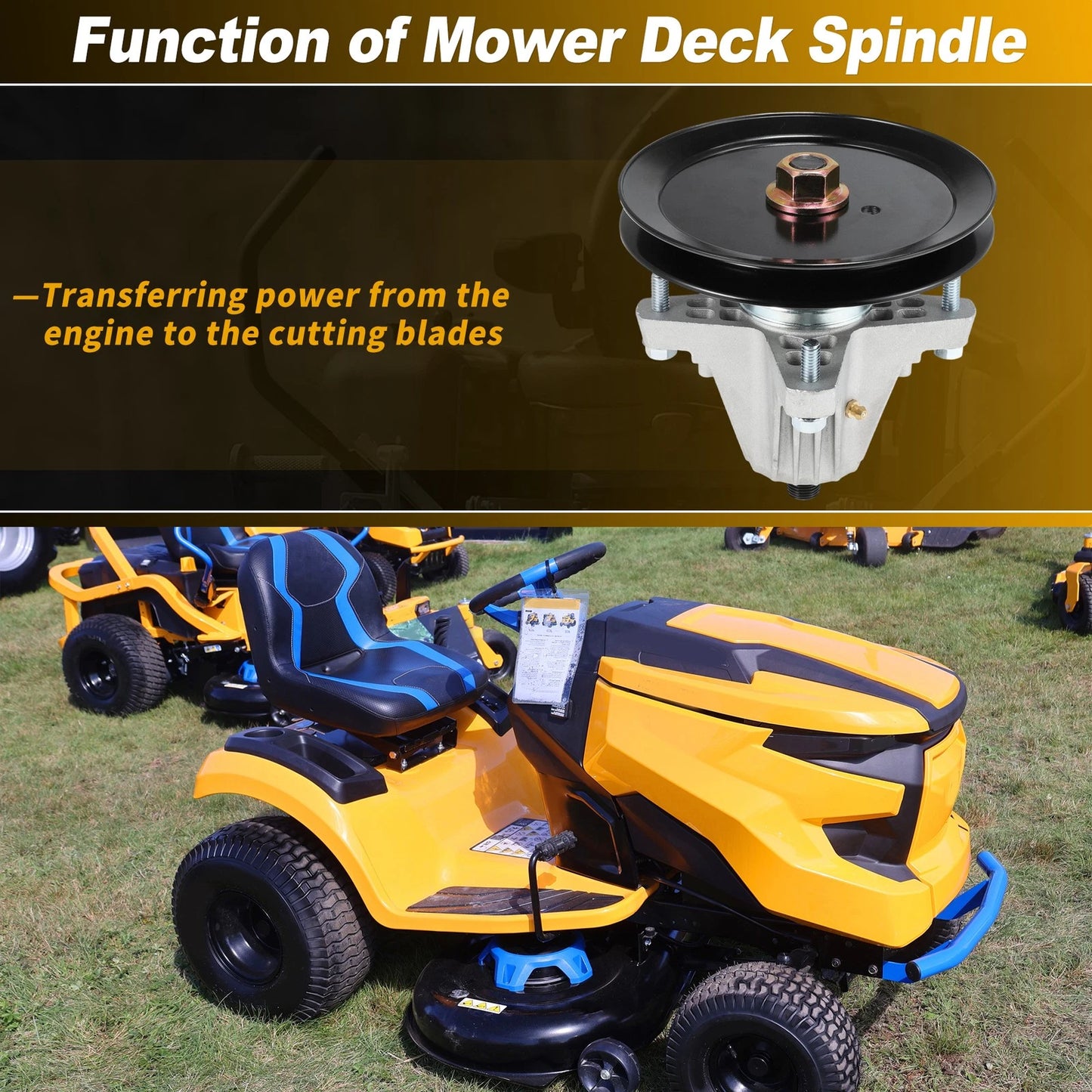 Lawn Mower Deck Spindle for Cub Cadet, Craftsman, Troy Bilt 46" (618-09258)