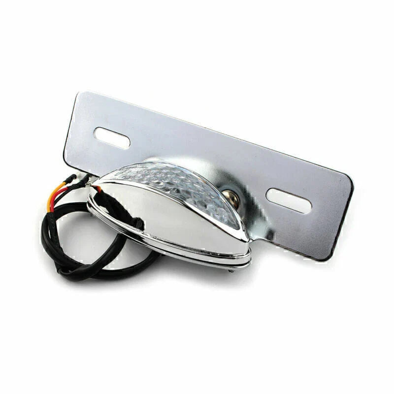 Rear Tail Light Chrome Bracket for Cafe Racer Motor