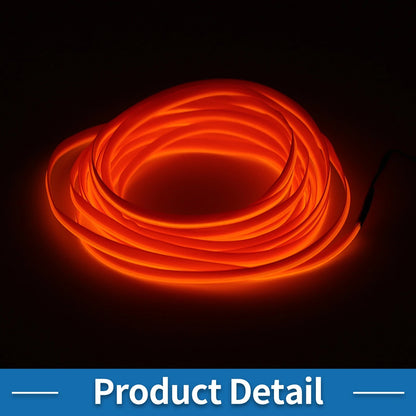 LED Strip Neon Wire Lighting for Universal Car (12V)