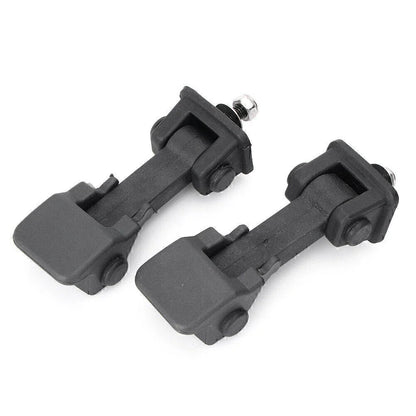 Hood Latch Lock Catch Mount Kit for Jeep Wrangler JK (2007-2017)  Black