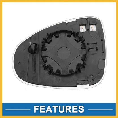 Heated Right Side Mirror Glass for Volkswagen Touareg (2010–2018)