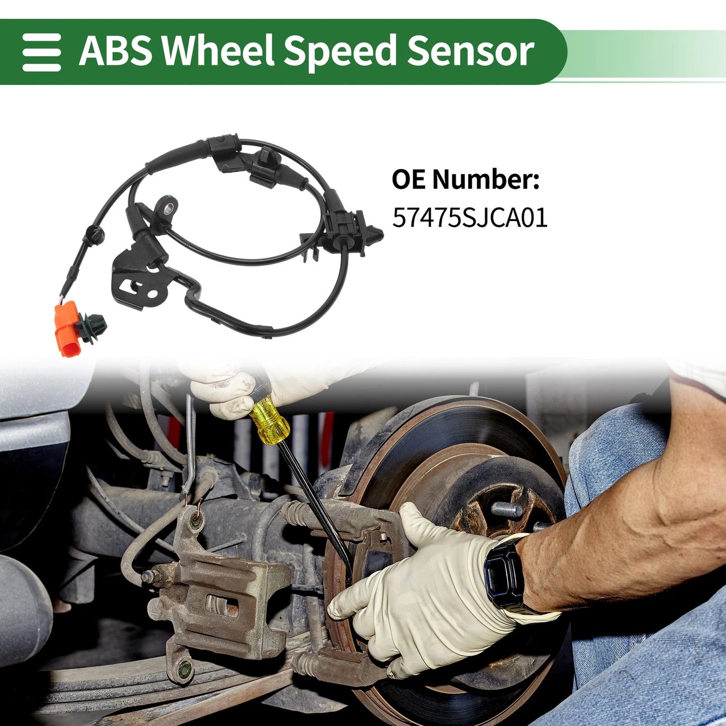 ABS Wheel Speed Sensor No. 57475SJCA01 for Honda Ridgeline (2006–2014)