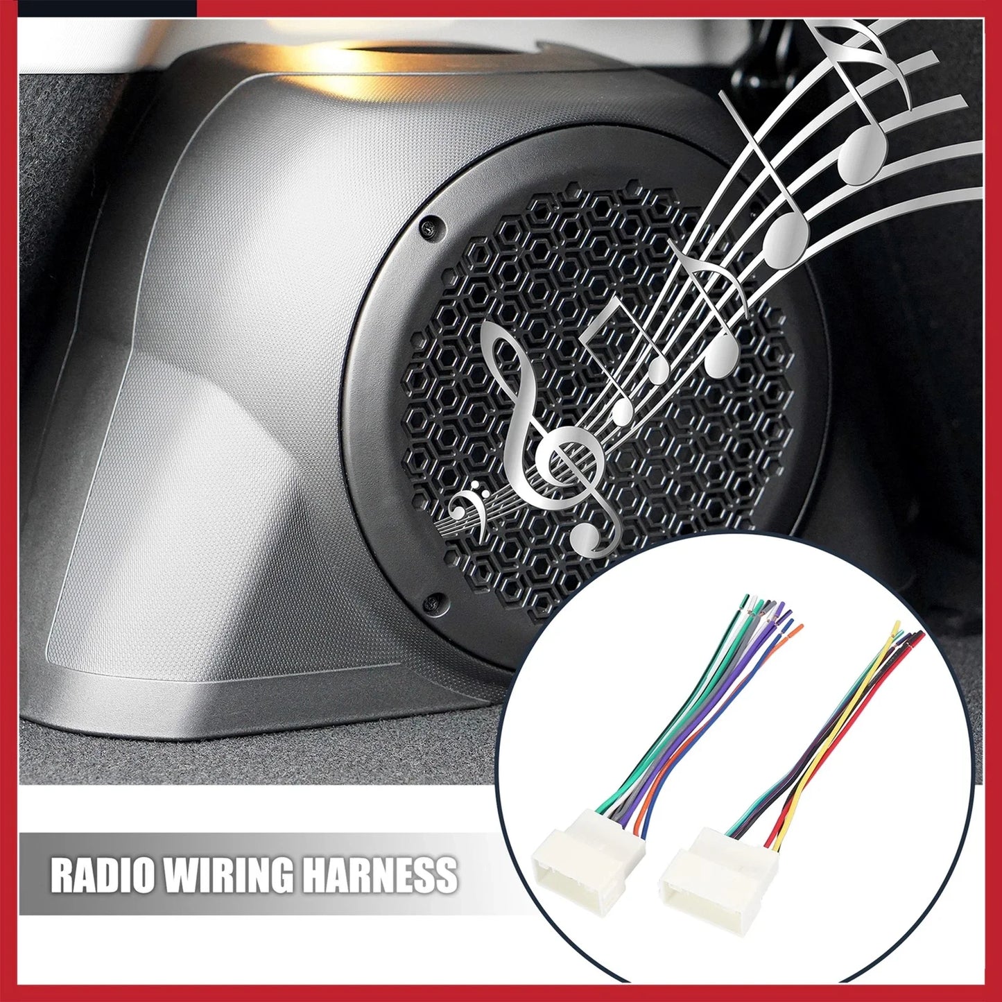 Stereo CD Player Wiring Harness Set for Hyundai Elantra (2001-2006)