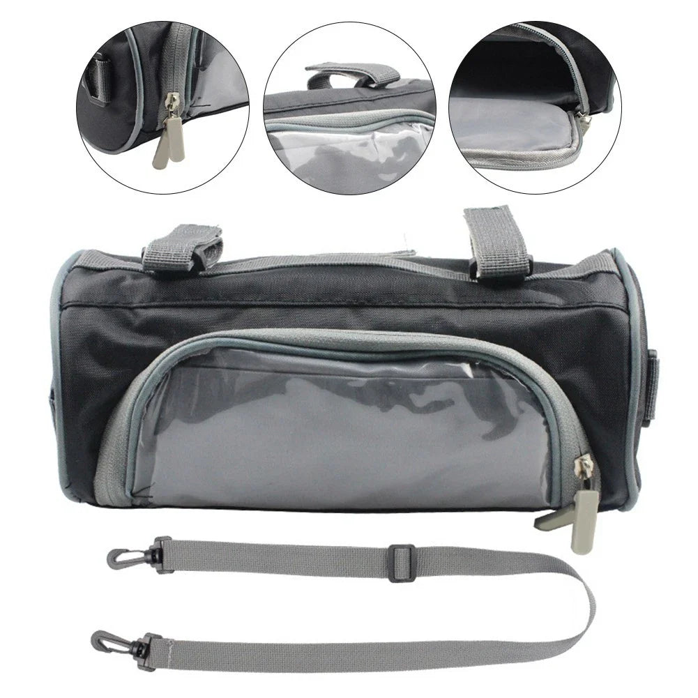Touch Screen Storage Bag for Motorcycles - Front Handlebar Use