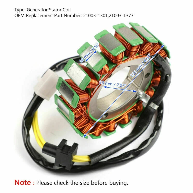 Alternator Stator for Honda CBR 150 CBR150R CBR150M (2003–2010) 31120-KPP-901 A10