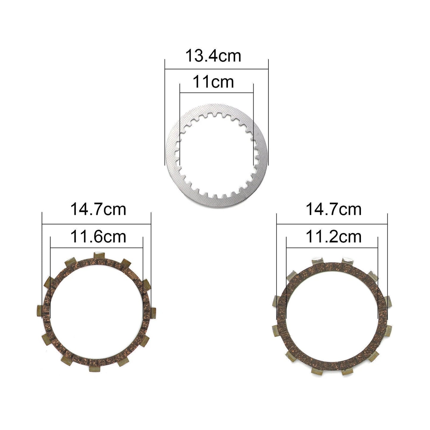 Clutch Disc Kit for Yamaha TT600 XT400 XT500 XT600 SRX400 SRX600 SZR660 (1983–2000)