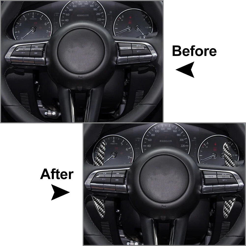 Black Steering Wheel Shift Paddle for Mazda 3, Axela, CX-30, MX-30